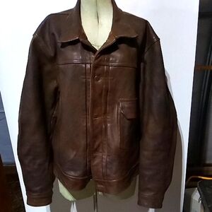 COPY - Ralph Lauren Brown Leather Jacket